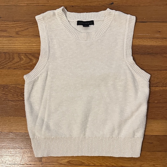 Sanctuary Cream Sleeveless Knit Top - Picture 1 of 2